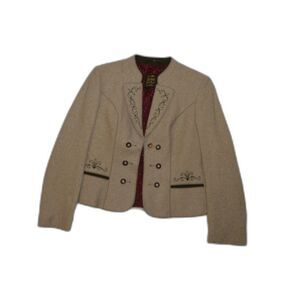 Vintage Julius Lang Der Trachten Wool Coat Traditional Bavarian Oktoberfest JL